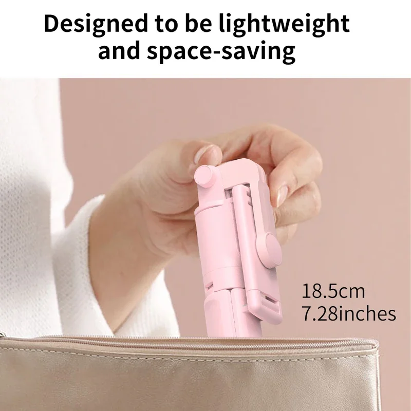 Wireless Selfie Stick Tripod Stand with Detachable Remote for iPhone Mobile Phone Tiktok Live Streaming image 4