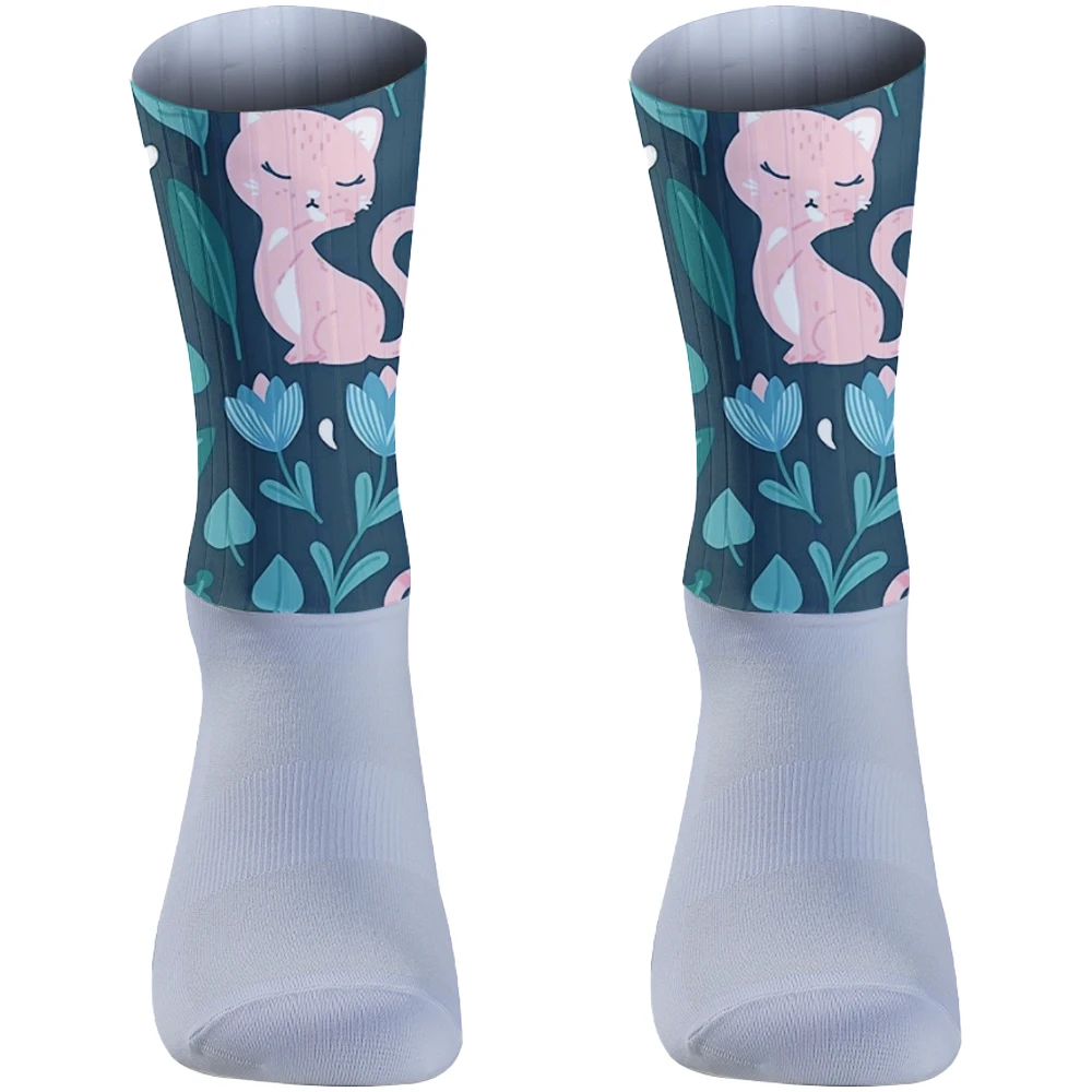 

Socks Breathable Cycling Men Socks Summer Women Cycling Bike Silicone Seamless Aero Socks