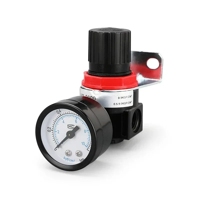 AR2000 1.5mpa Miniature Air Pressure Adjustable Regulator Air Processing Unit G1/4 Caliber, with Instrument and Bracket