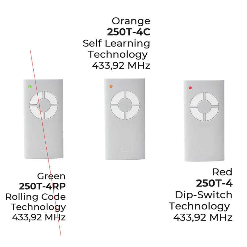 TAU 250K SLIM Remote Control Duplicator 250 TXD2 TXD4 250T 4 4C BUG2 BUG4 SLIM K-SLIM 433.92MHz Fixed Code TAU Remote Control