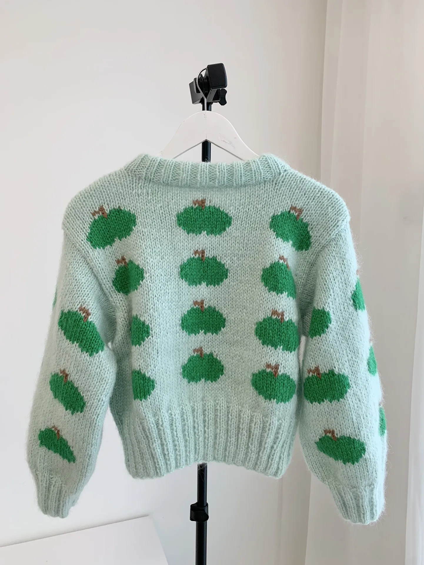 Women Sweater Tree Pattern Handmade Crochet Long Sleeve Knitted Pullover