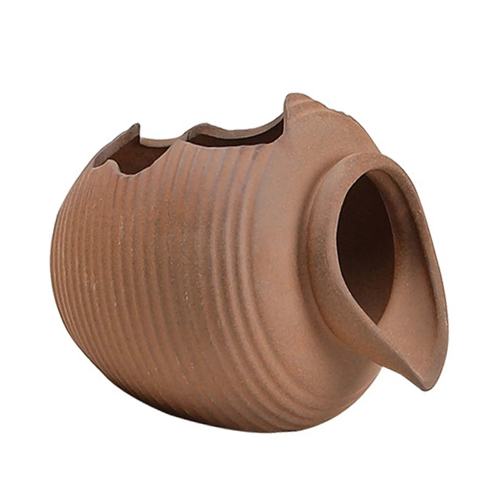 Waterfall Water Fountain Jar Pot 10.3x9.6x9cm Decorative Open Water Tank