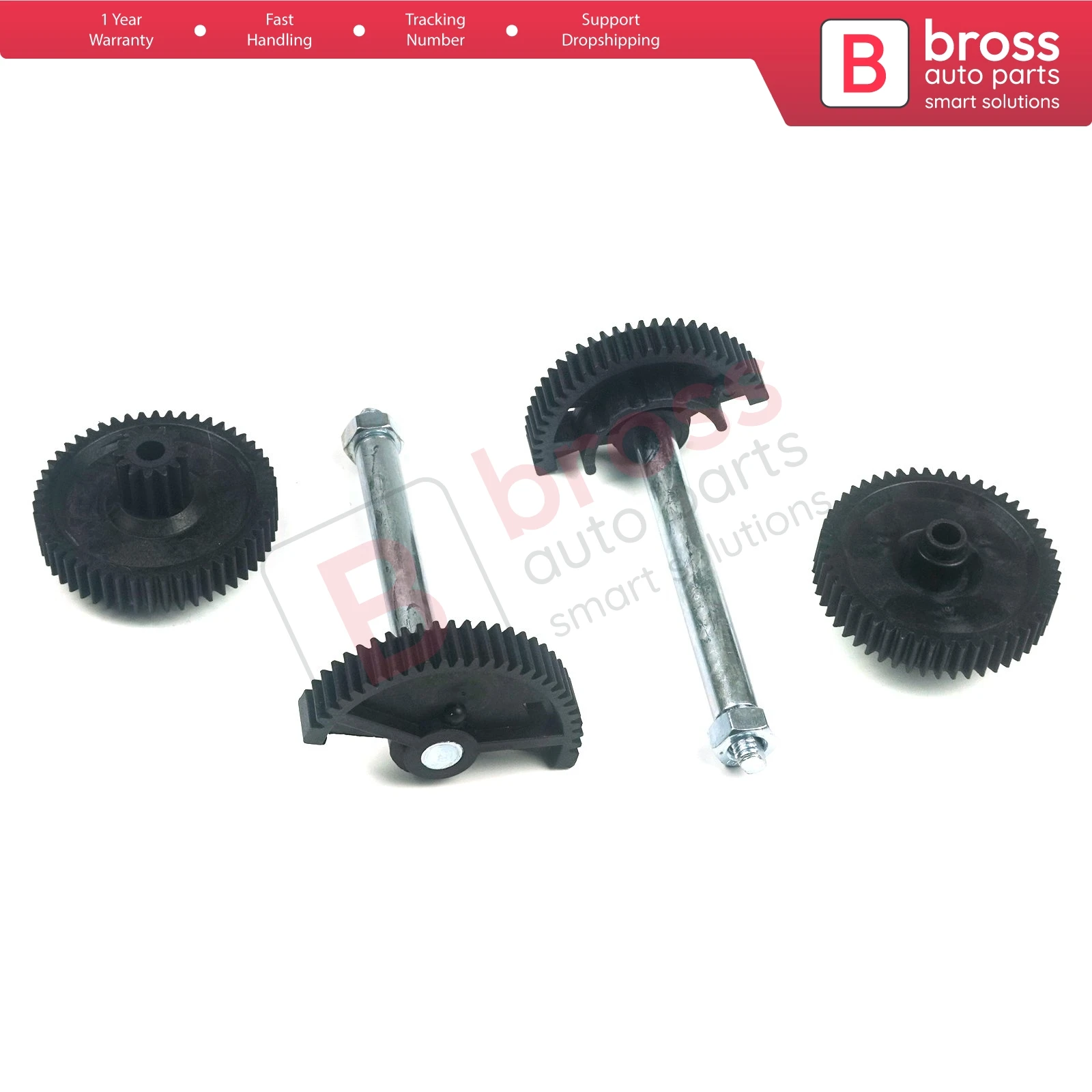 Bross BGE38 2 Sets 4 Stuks Gasklephuis Actuator Gear Reparatie Kit 13627838085, 13627834494, 13627834494 Voor Bmw M3 M5 M6