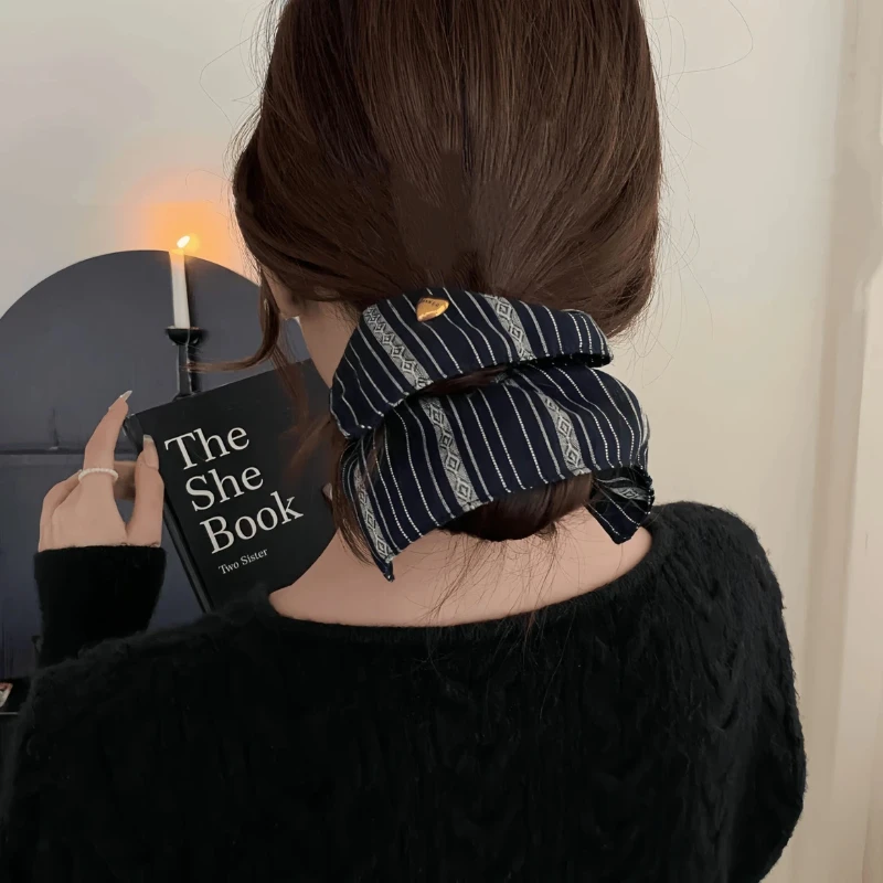 女性のためのレトロなストライプのヘアバンド,ヘアバンド,大規模なデザイン,気の強さ