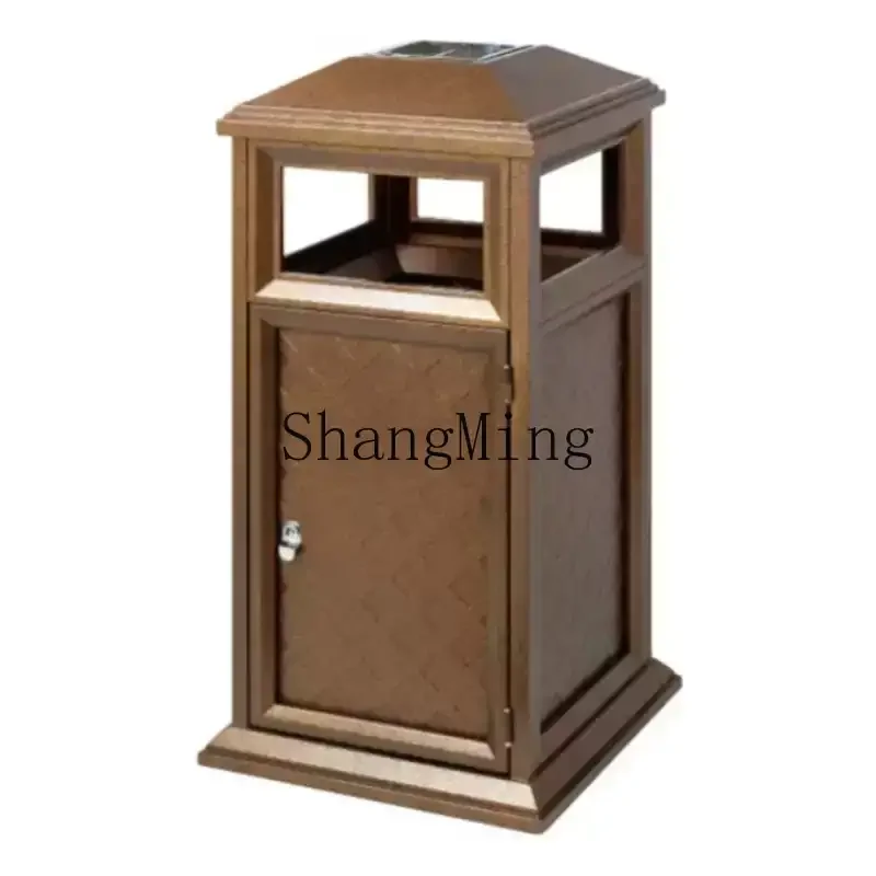 DHY outdoor villa trash can smoke commercial classical trash can retro house peel bucket
