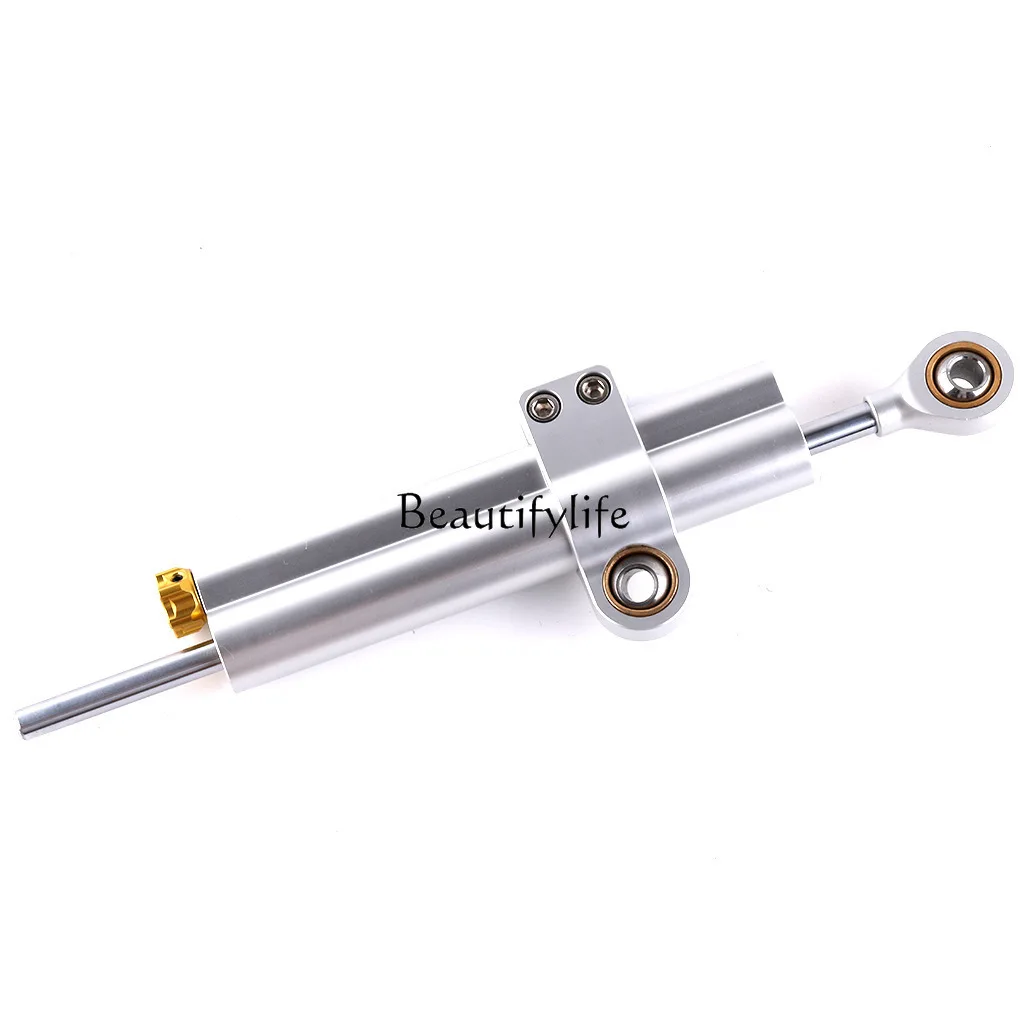 

*Motorcycle double cylinder modified damper titanium ruler handlebar directional stabilizer universal