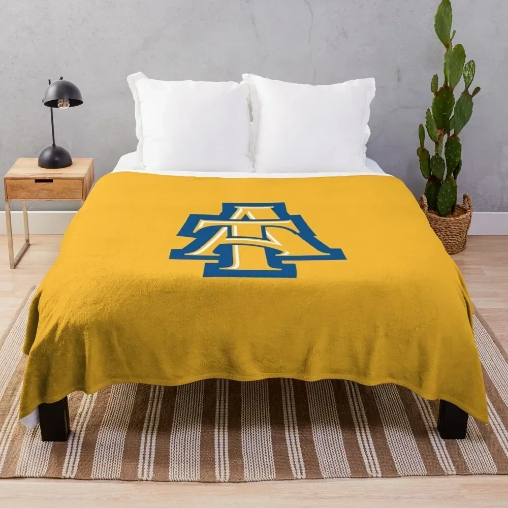 

The A&T Aggies Team Throw Blanket Soft Heavy Single Furrys Blankets