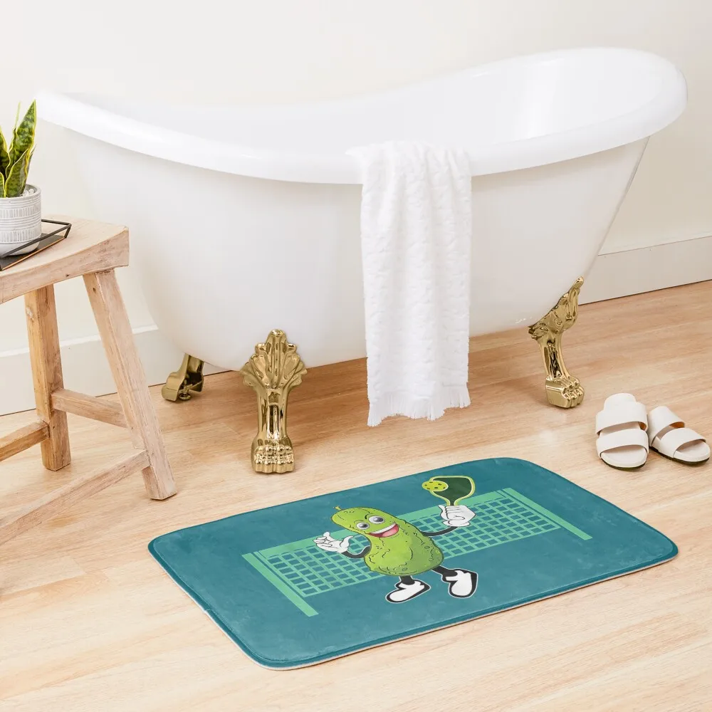 

Funny Pickleball - Pickleball Paddle Bath Mat Bathroom Accessories Toilet Carpet Mat
