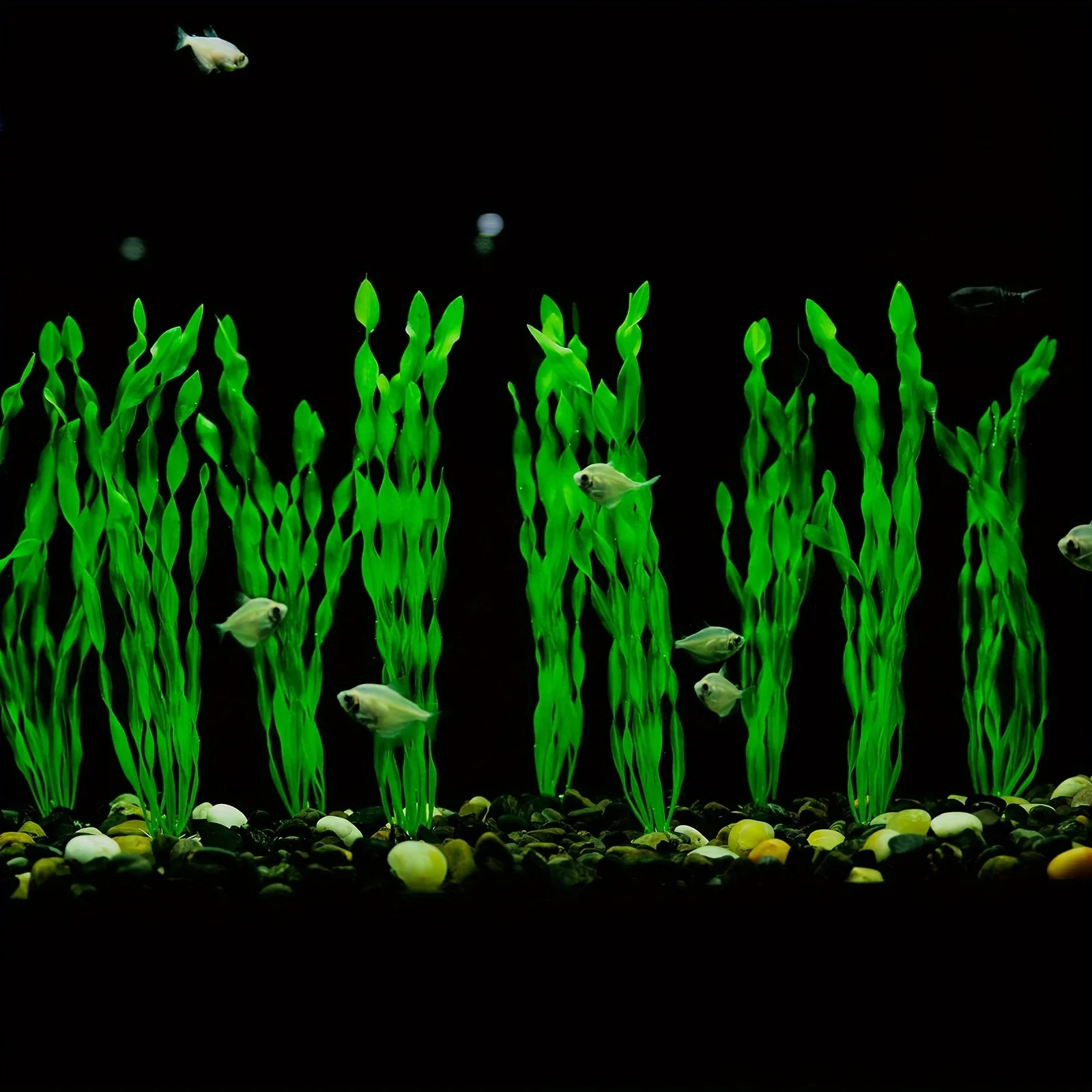 10 PCS Artificial Seaweed Water Plants For Aquarium, Plastic Fish Tank Plant Decorations