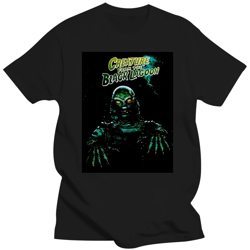 Creature From The Black Lagoon Tops Tee T Shirt 1954 3d Movie VHS Blue Ray DVD Figures Gyms Fitness Tops T-Shirt