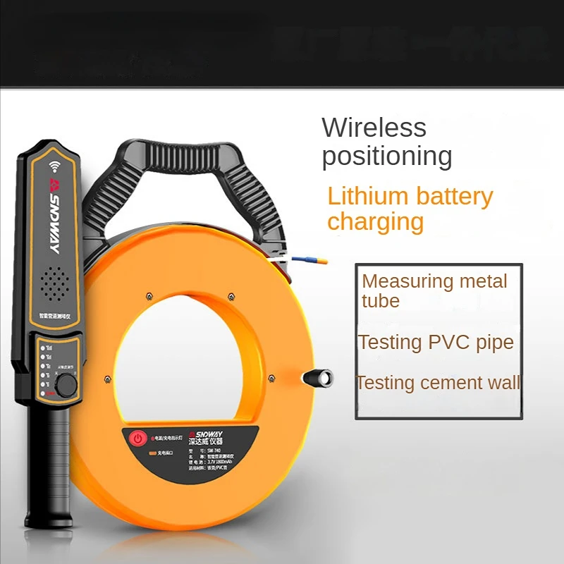 Pipe Iron Pipe Blockage Detector 20/30/40 Meter Diagnostic-tool Scanner Pipeline Blocking Clogging Plumbers Instrument PVC wall