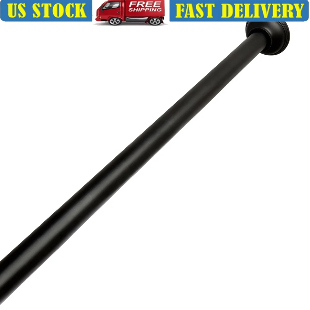 

Душевой стержень с регулируемым натяжением, от 43 до 72-дюймового нержавеющего алюминия, установка без инструментов, матовая черная отделка, прочный дизайн