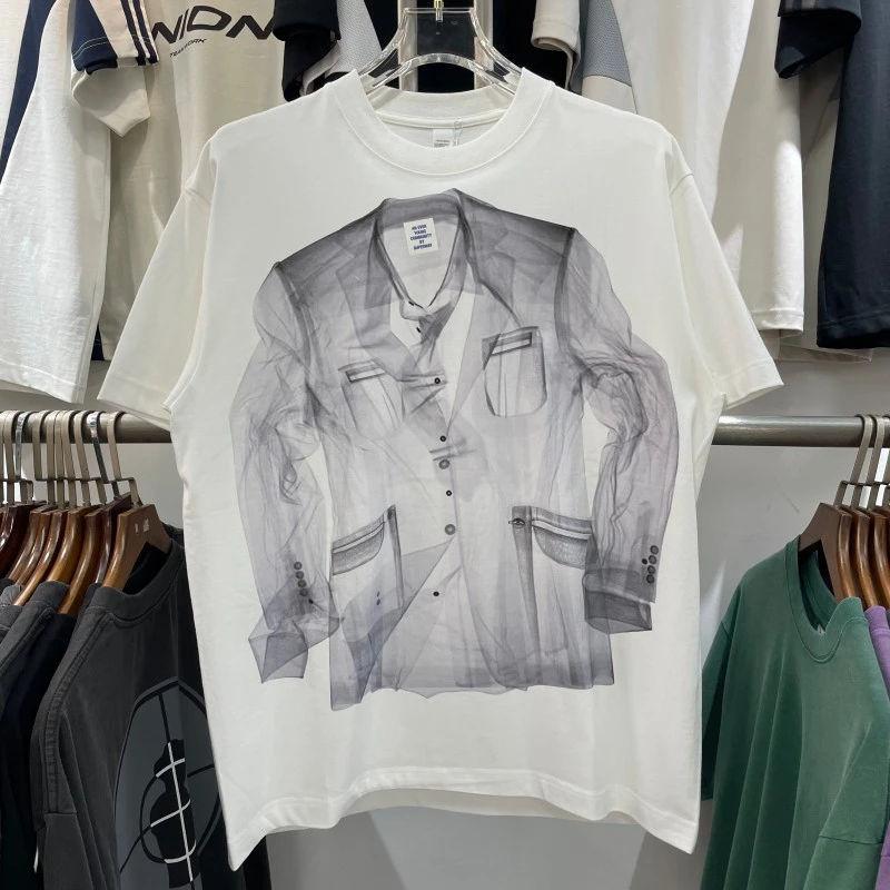 

Футболка American High Street Retro irt с принтом ort Sve Свободная повседневная футболка для пар Match f Sve Хлопок Полиэстер Bl...