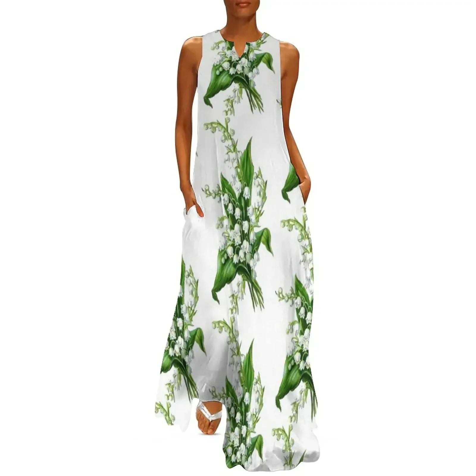 

Bouquet of lily of the valley Long Dress clothing women summer 2025 Dresses gala evening dress Dress