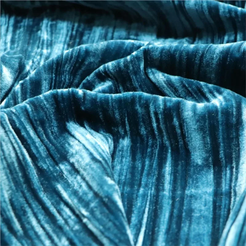 

Silk fabric creased velvet cheongsam women's clothing accessories textile