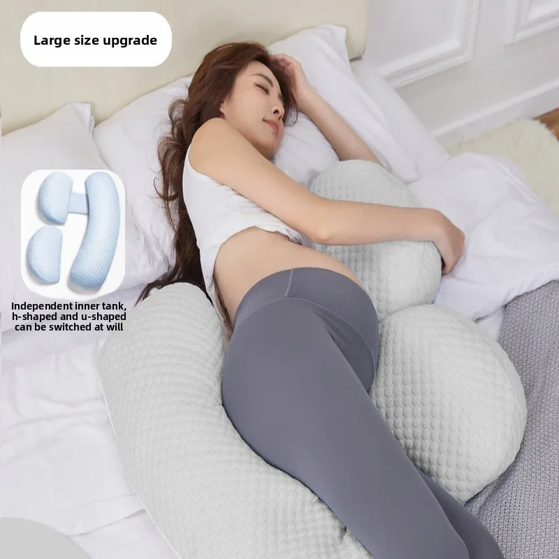 الأمومة وسادة الحمل الجانب النائم البطن دعم وسادة انفصال الخصر والذراع دعم وسادة للجسم كامل للحوامل