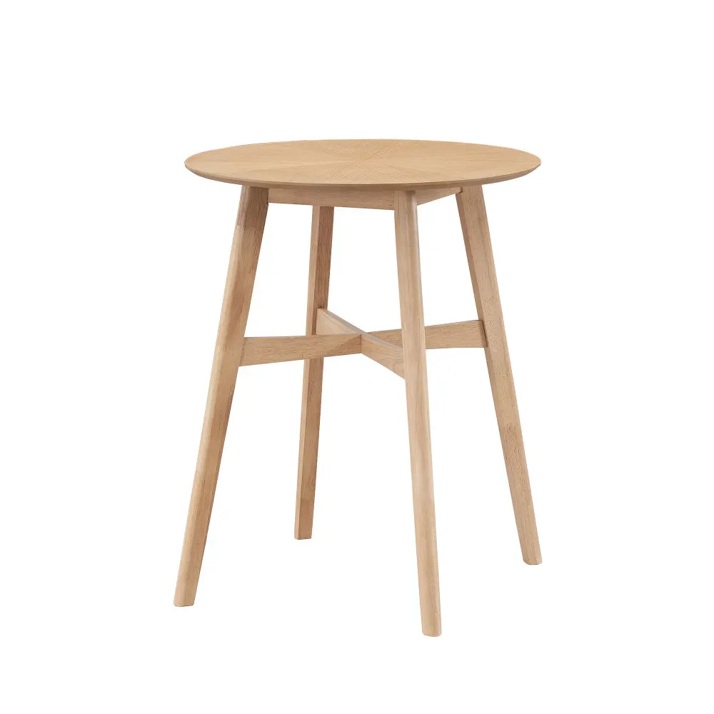 

31.5 Inch Oversize Round Bar Table, Wooden High Top Kitchen Dining Table for Pub,Living Room,Restaurant,Cocktail Bar,OAK