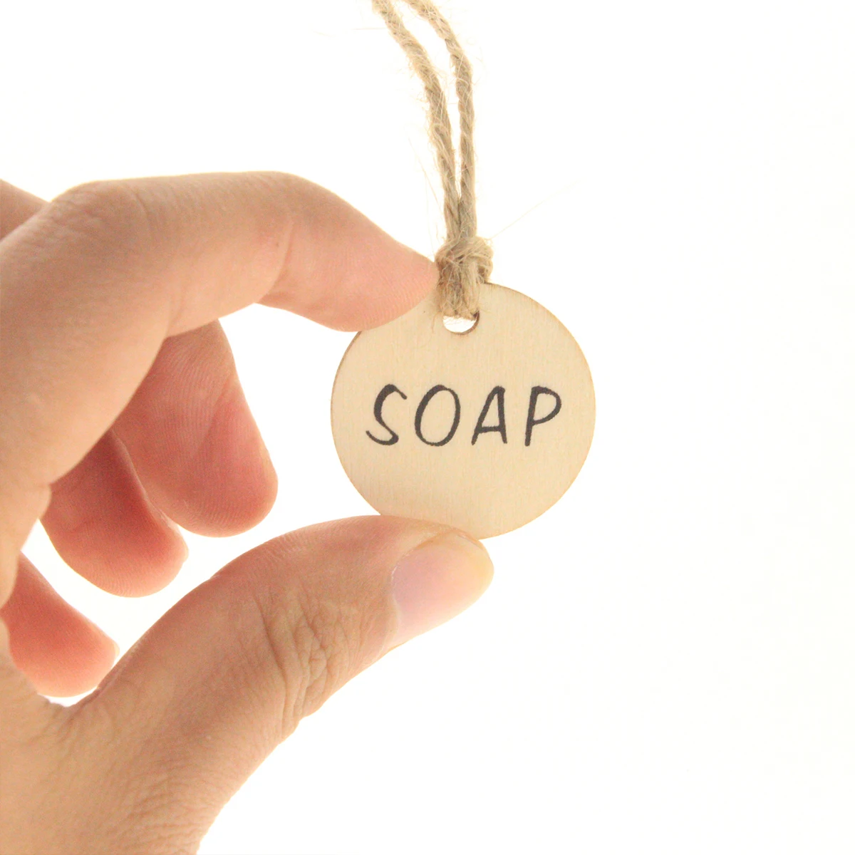 

50pcs Wooden Diy Hanging Tags Wine Bottle Decor Rustic Crafts Wedding Party Home Xmas Decoration Pendant Plaque Chips Round