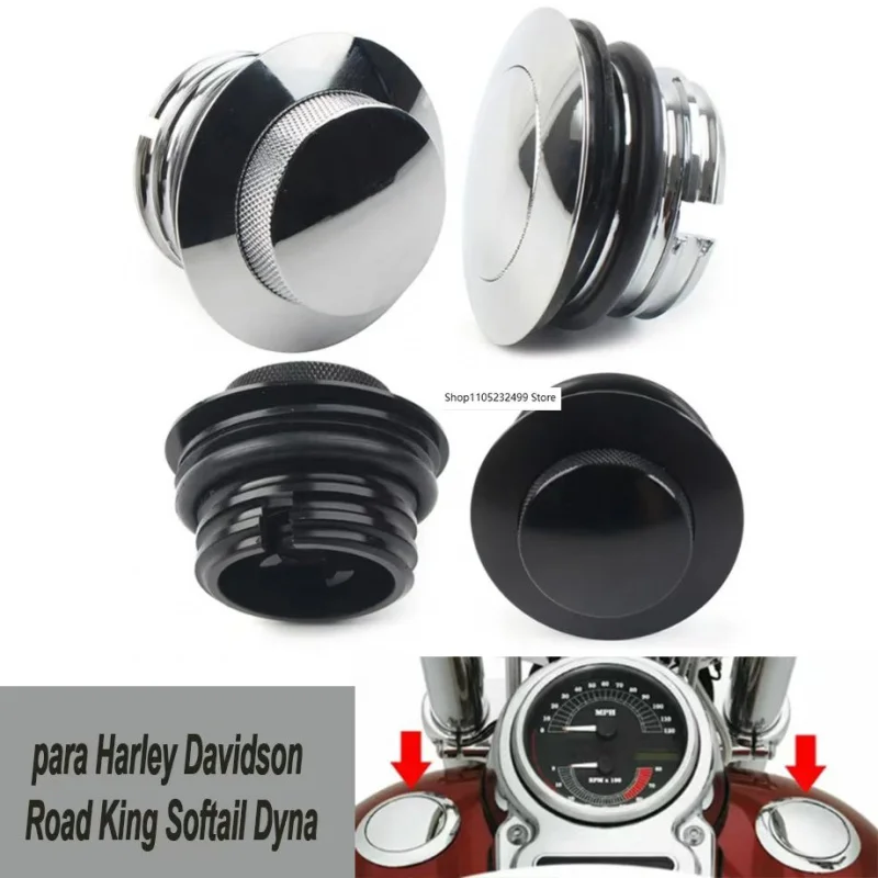 

Левая и правая резьбовая вентилируемая крышка топливного бака для мотоцикла Harley Davidson Road King Softail Dyna