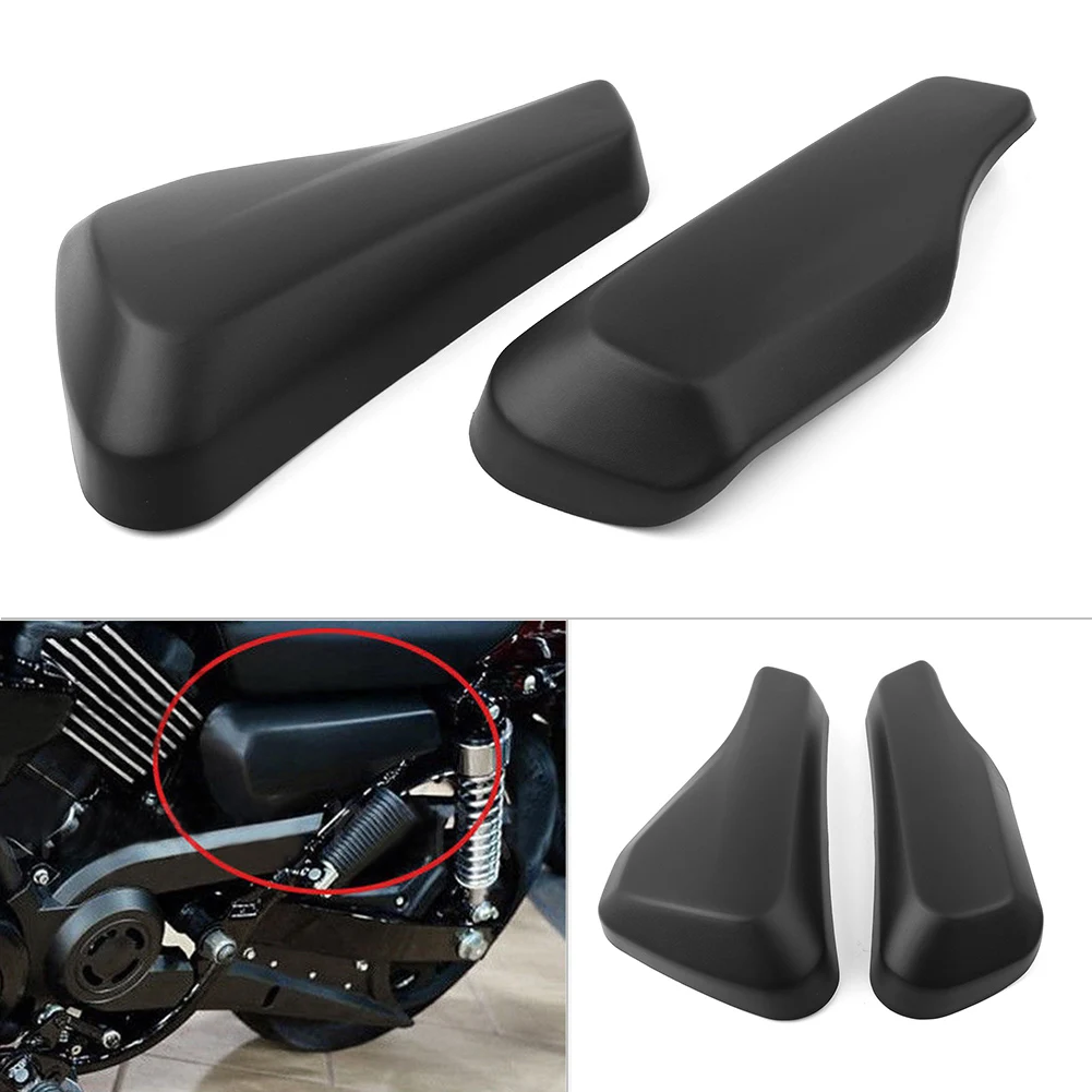 Black ABS Motorcycle Right Side Battery Cover Trim Fairing 2Pcs for Harley Davidson Street XG750 XG500 2014 2015 2016 2017 2018