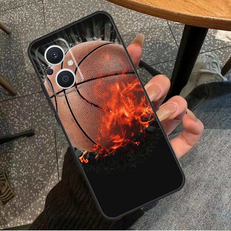 Basketball On Fire Case For OPPO Find X6 Pro X3 X2 Neo X5 Lite OPPO Reno 6 Lite 4 5 7 8 10 8T 5Z 2Z 4Z Coque