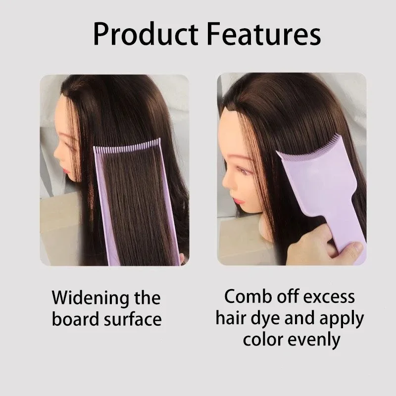 Hair Highlighting Sectioning Board Hair Coloring,Board with Teeth for DIY Hair Coloring Salon，Special for real hair wigs