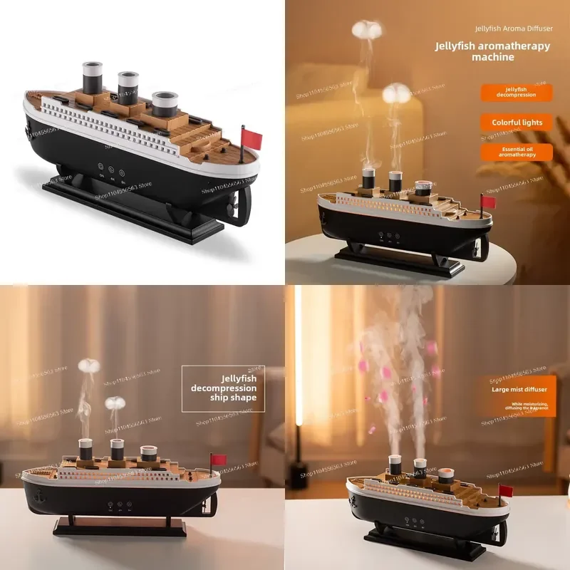 Simulation ship aromatherapy machine, home, desktop, creative intelligence, essential oil diffuser, humidifier