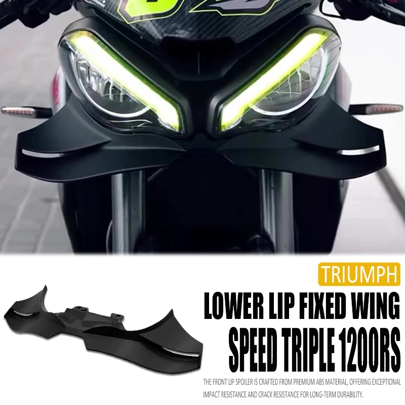 For Speed Triple 1200RS 1200rs 2021-2025 2023 2024 Motorcycles Frontal Spoilers Downforce Winglet Aerodynamic Wing Front Spoiler