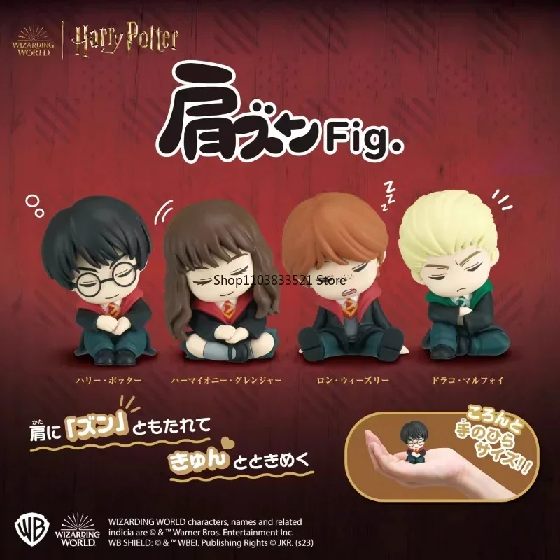 Original Harry Potter Magic Academy Gashapon Toy Hermione Ron Malfoy Sleep Series Capsule Action Figure Model Toys Kids Gift