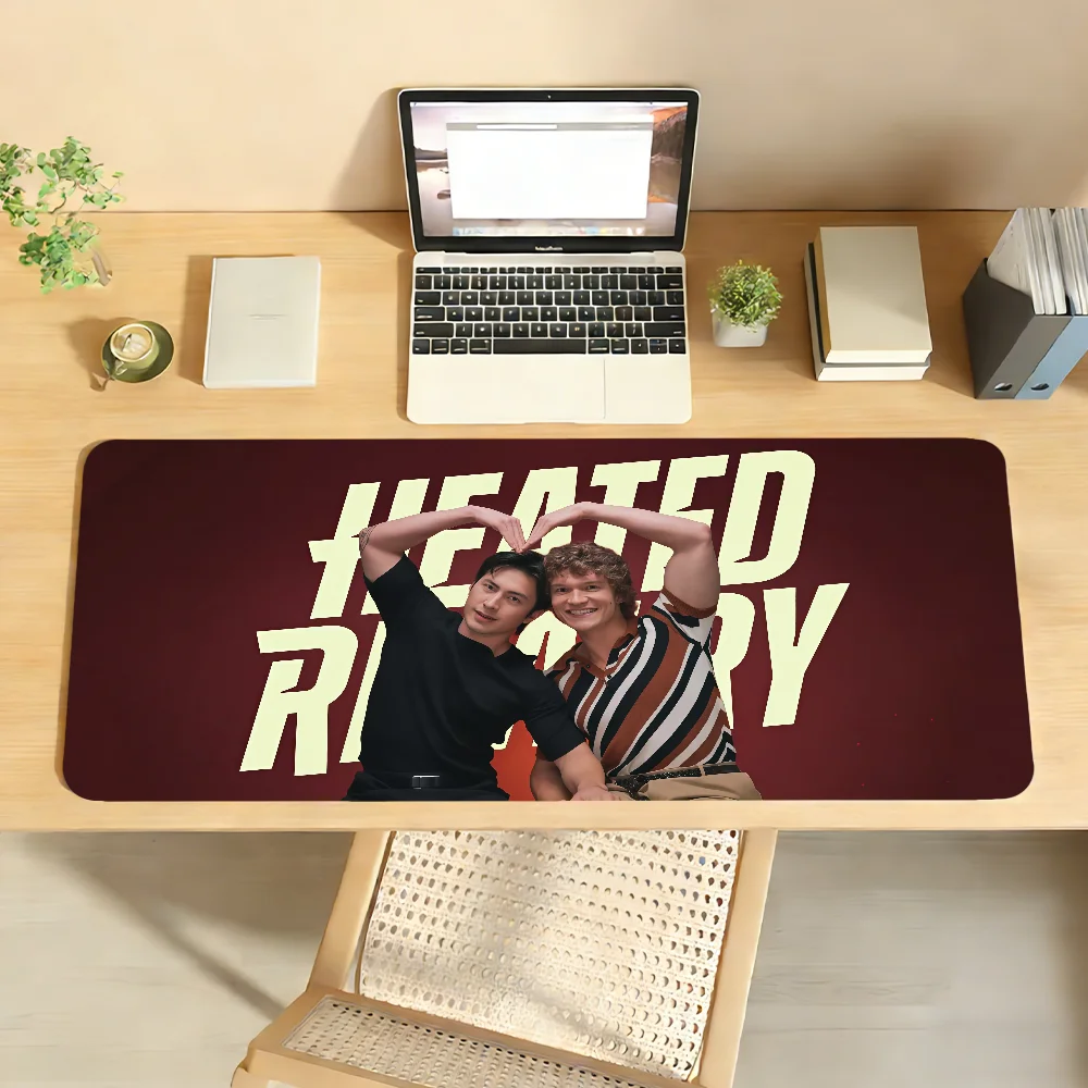 TV Heated Rivalry Mouse Pad Non-slip Locking Edge DeskMat PC Laptop Accessories Rubber Office Keyboard Large Game XXL Carpet