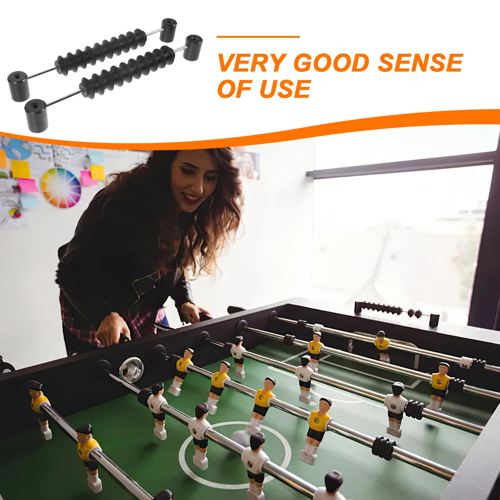 

2 Pcs Foosball Soccer Counter Football Table Scorer Accessories Black Fiberboard