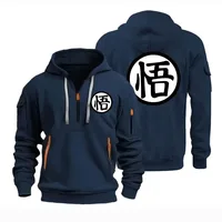 Sudadera con capucha de moda con estampado de dibujos animados de Anime Wukong, jersey informal diario, camisa deportiva cómoda y versátil