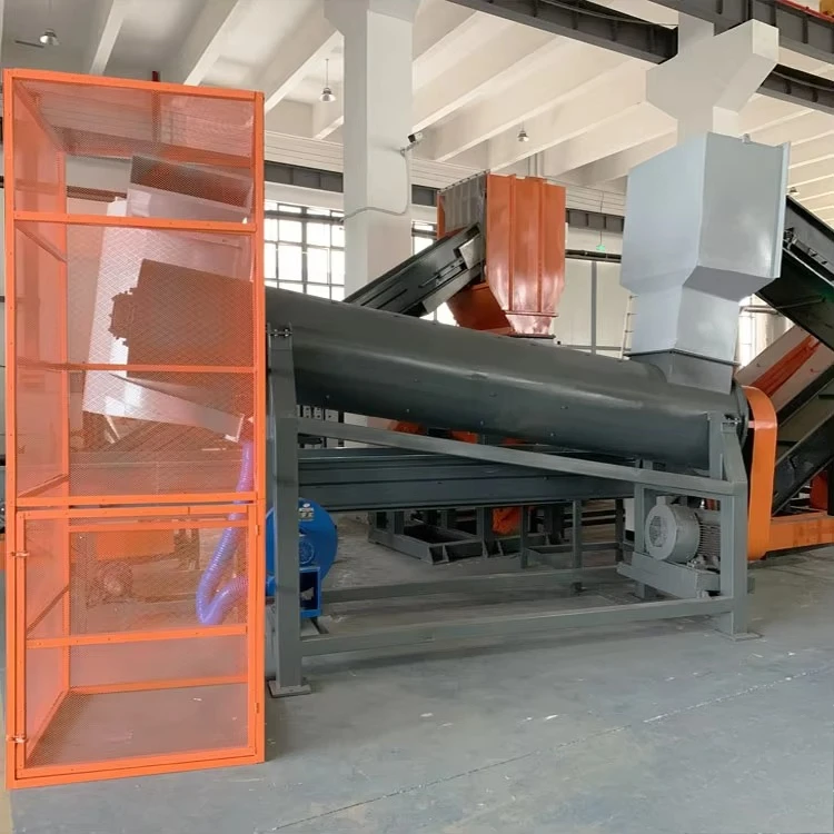 High Efficiency Plastic Recycling Machine Plastic PET Bottle Flakes Crushing Hot Washing Recycling Line Plant