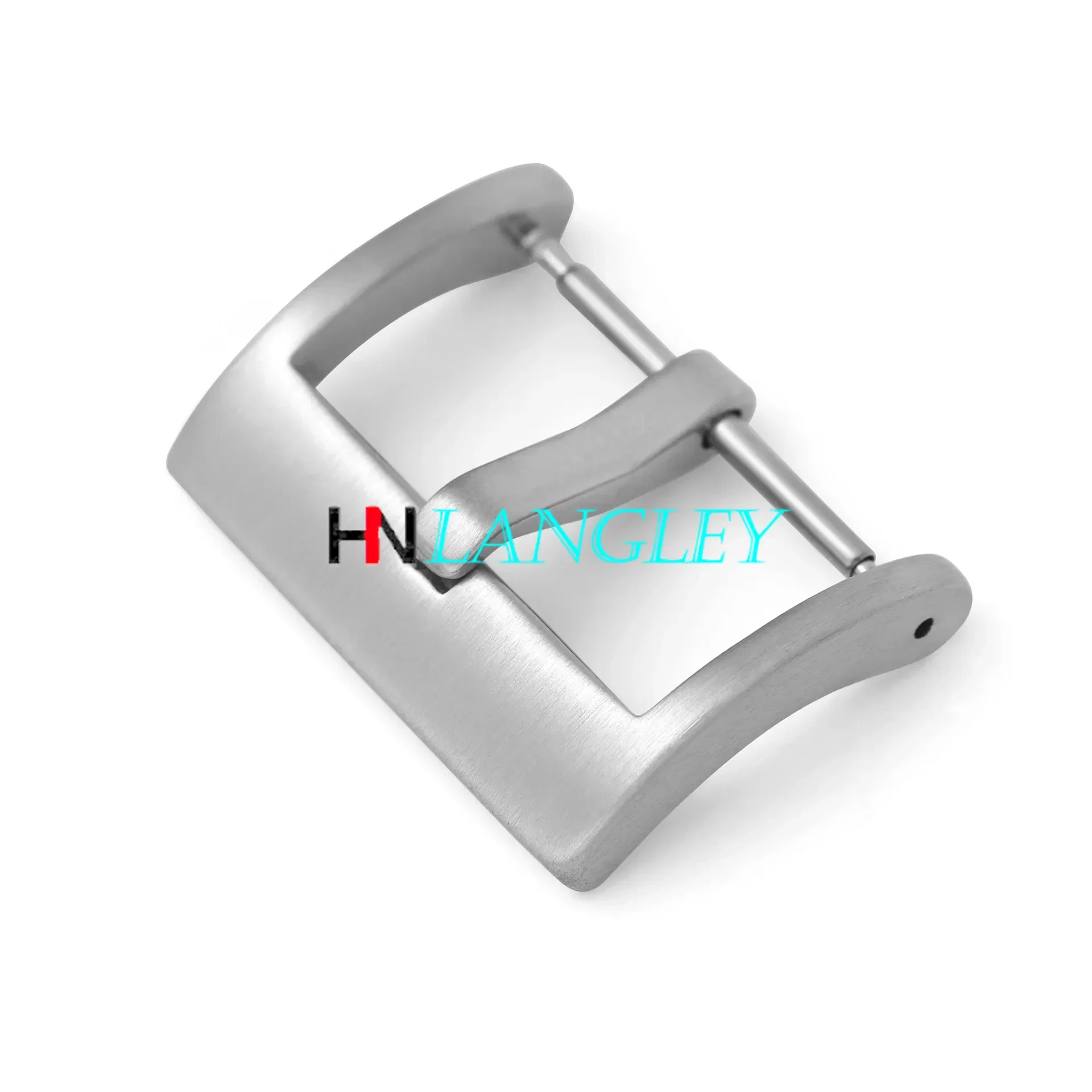 16/18/20mm/22mm Stainless Steel Strap Buckle Polished/Matte Solid Watch Band Buckle Leather Silicone Wristband Buckle with Pins