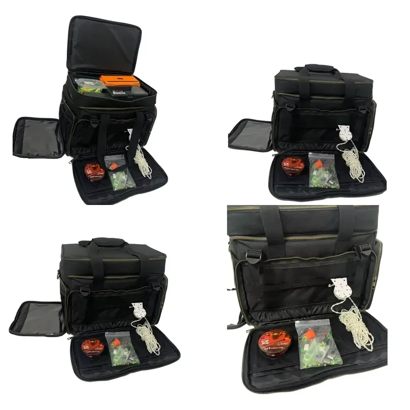 Fishing Tackle Storage Backpack Water-Resistant Polyester Material Fishing Tackle Storage Bag Portable Fishing Storage Bag
