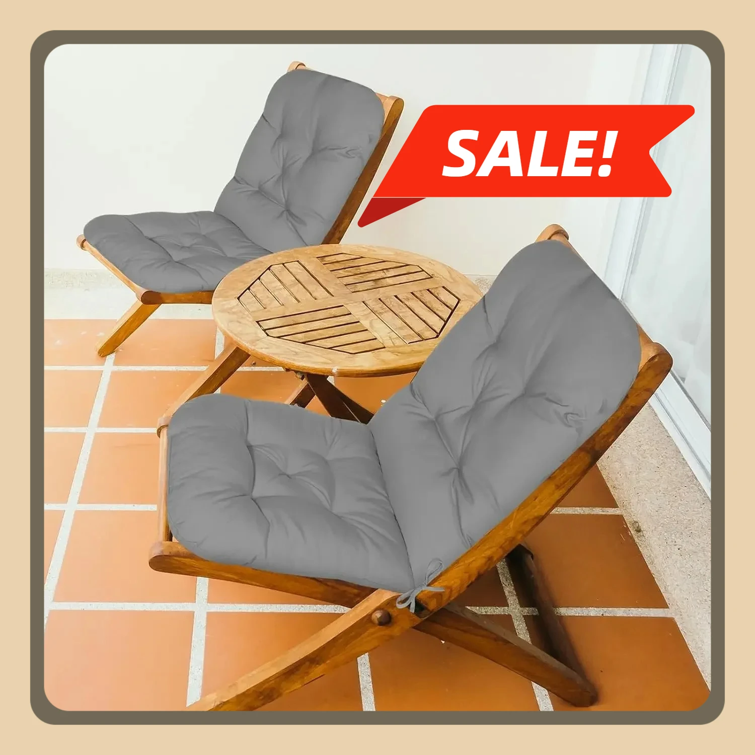 

4 Set Outdoor High Back Chair Cushions Waterproof Fade Resistant Comfort Replacement Seat 47 x 20 Inch Rocking Chair Cushions