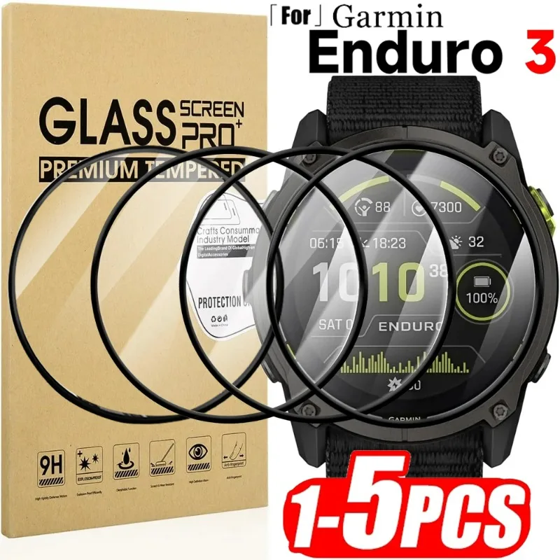 Tempered Glass Flim for Garmin Enduro 3 HD Clear Anti-scratch Screen Protective Films for Garmin Enduro 3 Smartwatch Accessories