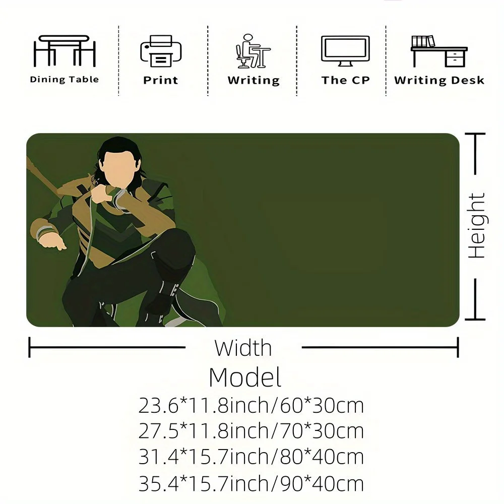 1pc Mouse pads Marvel Loki Multi-functional table mats, non-slip keyboard mats, holiday gifts, SBD02221