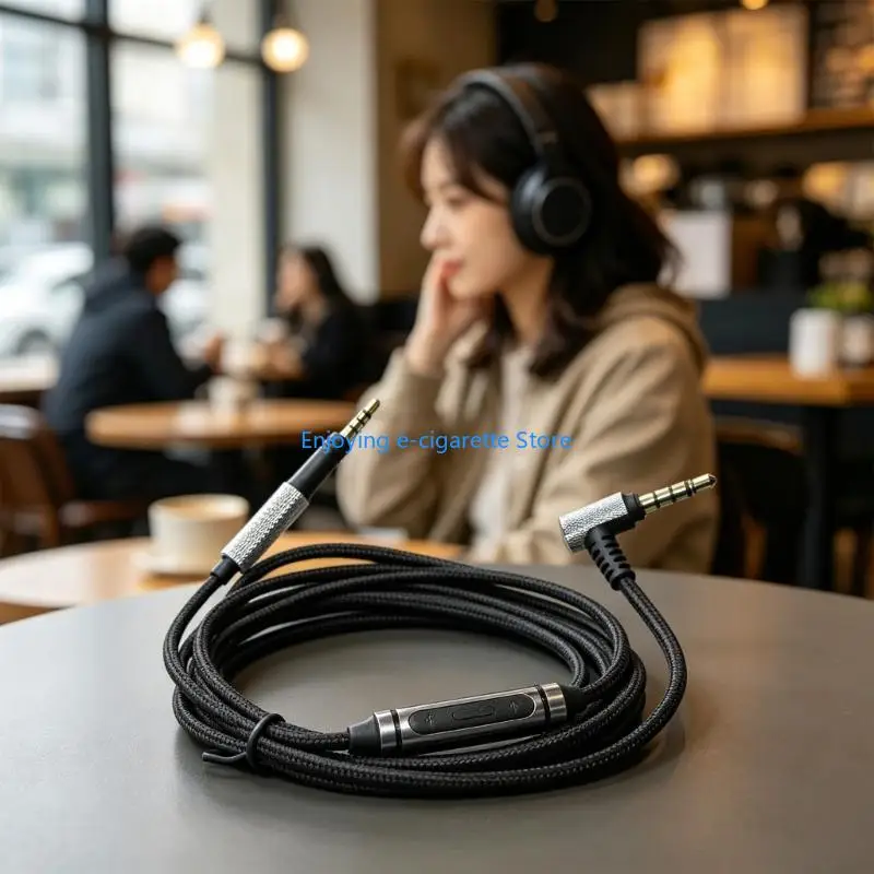 Verstärktes geflochtenes Hilfskabeldesign für M2OE-Headsets 1,5 Meter/59,06 Zoll Y4QF – Detail 2