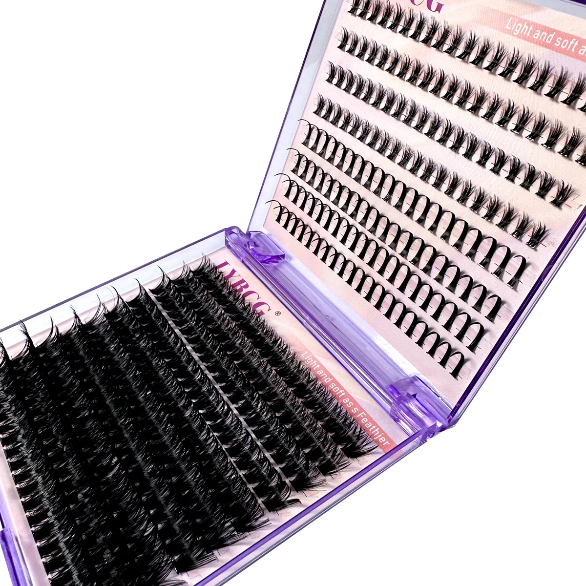 20 صفوف الرموش الصناعية مجموعات المسامير و أسفل جلدة DIY بها بنفسك مانغا العنقودية رمش ملحقات مقاوم للماء الرموش الفردية مجموعات