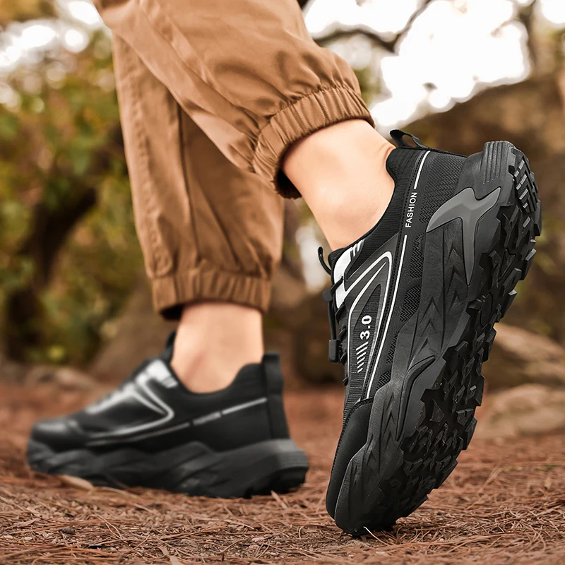 

Walking Hiking for Men Non Slip Sneaker Breathable Climbing Shoes Comfortable Non Slip Wear Resistant Outdoor Running Shoes
