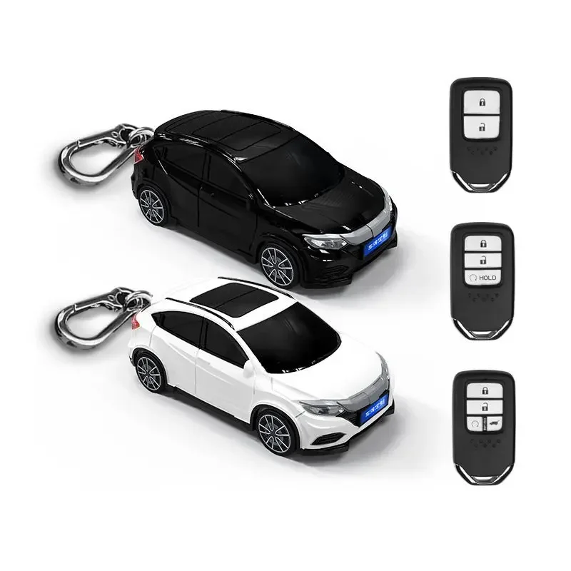 

For Honda Vezel Key Cover Car Model Key Protective Case Creative Personalized Gift Car Key Pack Buckle Accessories Keychain