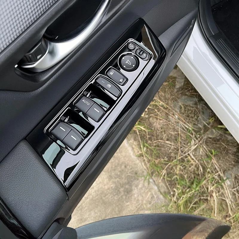 

For Honda CRV BREEZE 2023 2024 2025 ABS Carbon Fiber Car Gear Shift Box Panel Cover Case Trim Frame Stickers Car Accessories