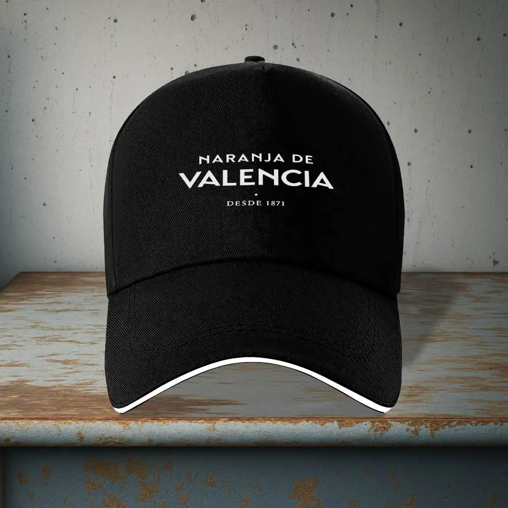 Gorra de béisbol con estampado de texto Vintage Valencia 2026, unisex, adecuada para todas las estaciones