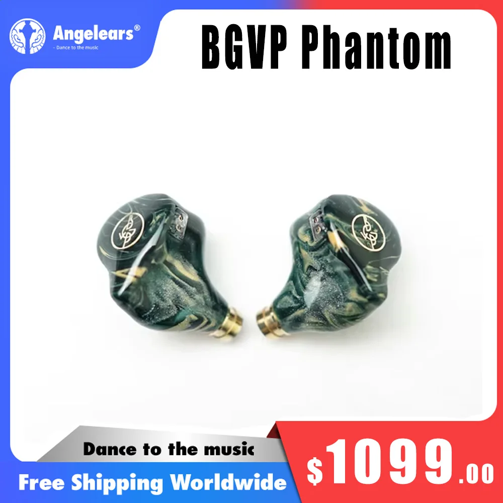 BGVP Phantom Special Edition 8 Drivers EST BCD In-ear Hybrid Monitors Bone Conduction Temperature Change Housing Earphone