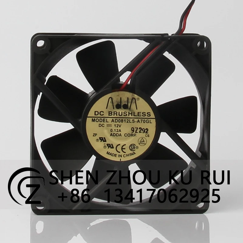 

Chassis Power Supply High Airflow Cooling Fan for ADDA 12V 0.12A 8CM 8025 AD0812LS-A70GL