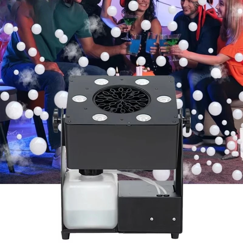 

Wholesale 90W Bubble Fog Machine with RGBW 4in1 LED Manual Angle Adjustment for Party Wedding Club Bubble Smoke Machine