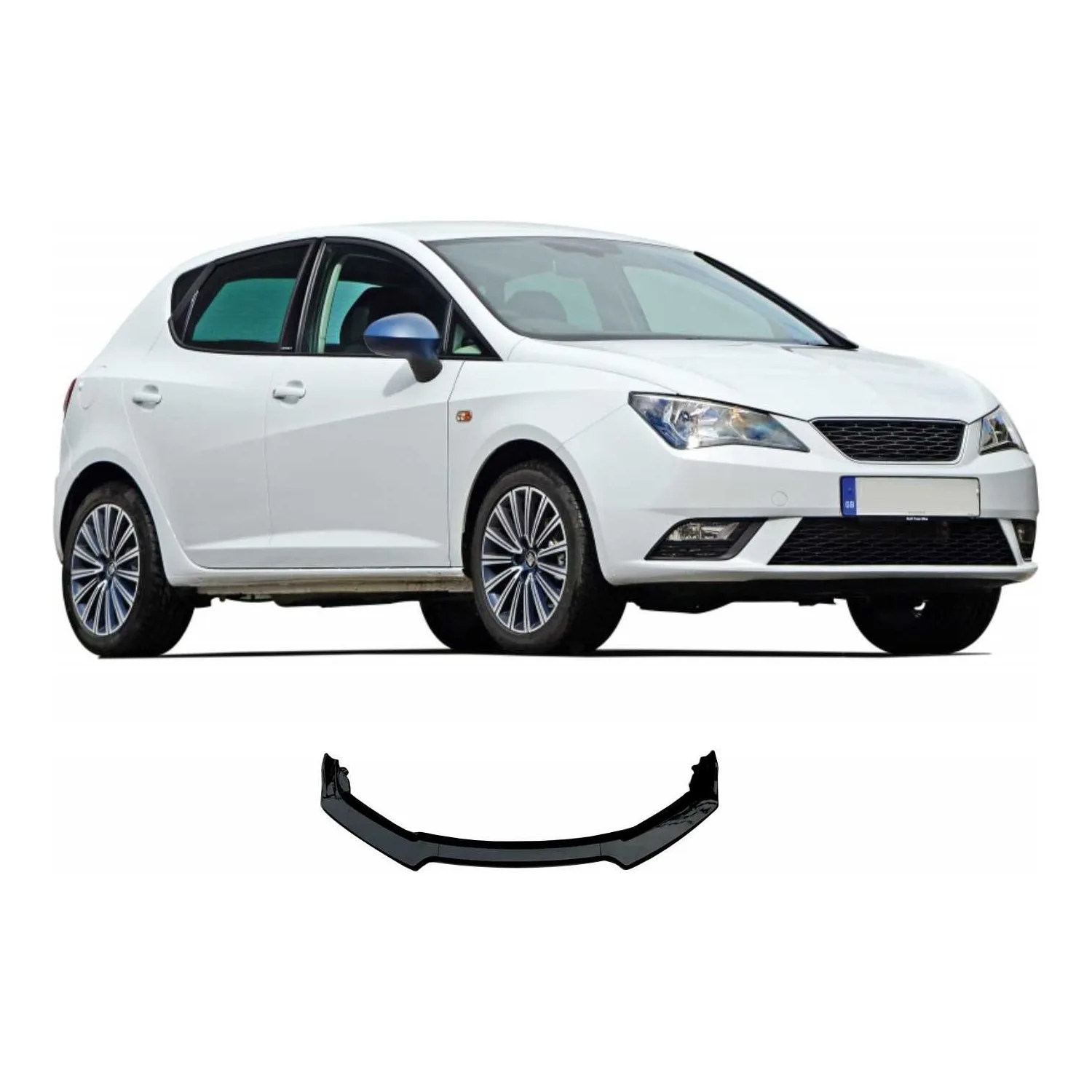 

For Seat Ibiza Front Bumper Attachment Spilitter Universal Front Lip Car Styling Auto Accessory 3 Pcs Body Kit