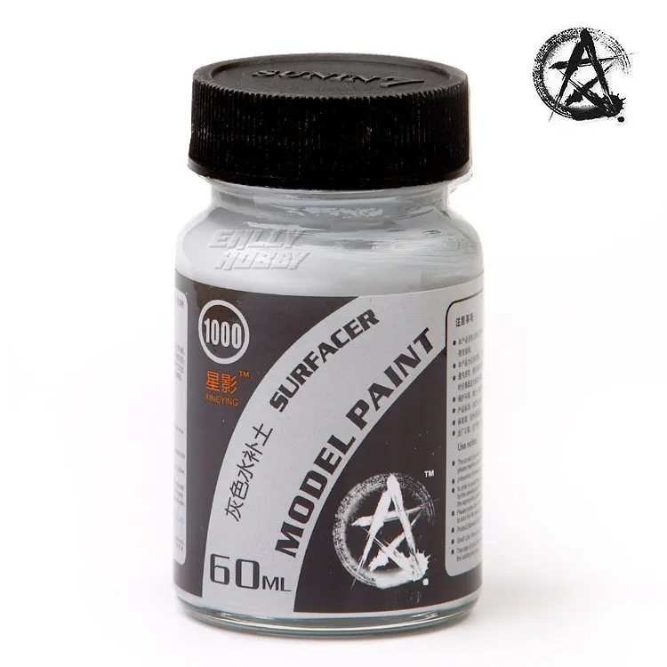 Soil Primer Oily Nitro Water Filled Group No.1000/2000 Model Sprayed Black Grey White 60ml