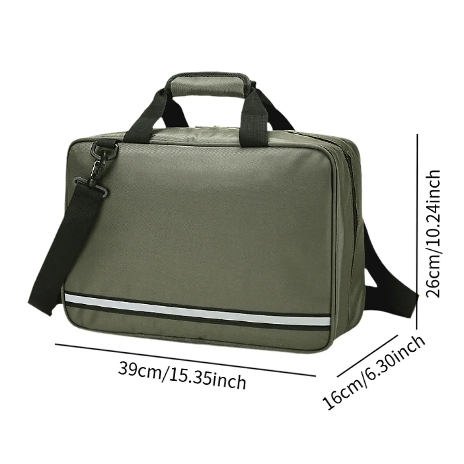 First Aid Kit Bag Empty Zippered First Aid Bag for Office Workplace Travel